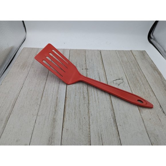 Hutzler Spatula Nylon Slotted Reinforced Turner Flipper No 717 Red LOPOL - Picture 1 of 7
